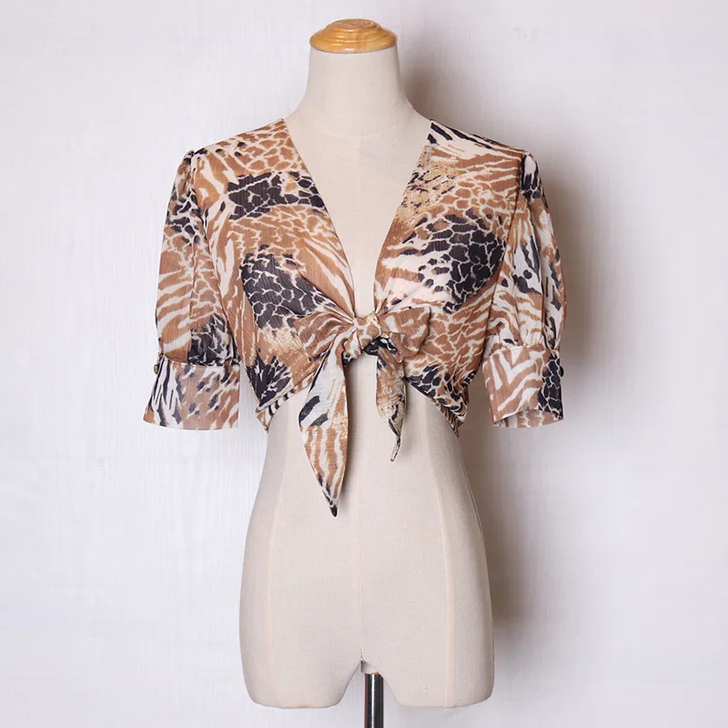 Женские брюки наборы цветочный принт Обрезанные Топы и высокая талия