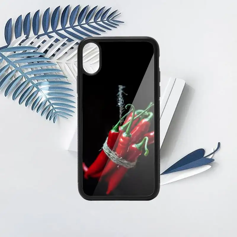 

Red Pepper Phone Cases TPU For iPhone X XR XS 11 12 mini Pro MAX 6 6S 7 8 Plus SE 2020