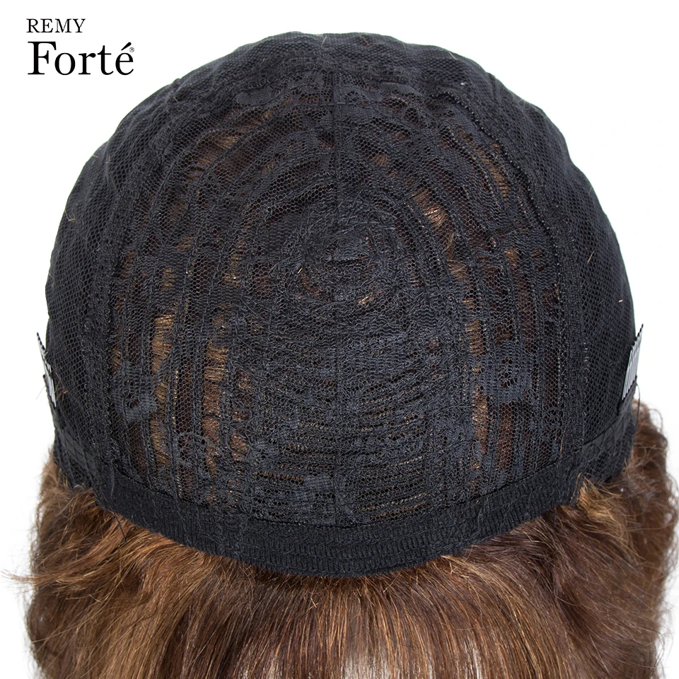 Парики из человеческих волос для женщин парики с волнистыми волосами челкой