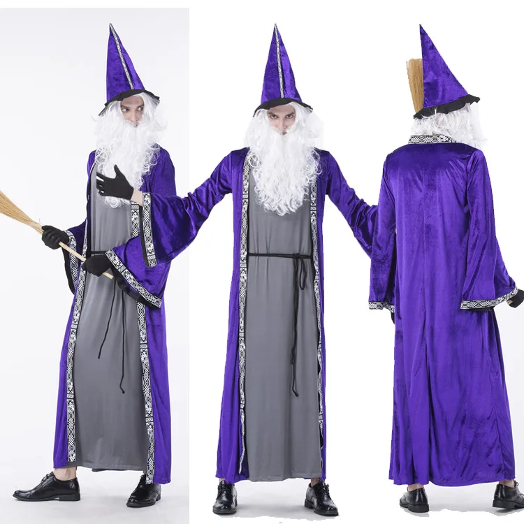 

Adult Wizard Series Cosplay Halloween Gundor Wizard Party Role-Play Performance Costume