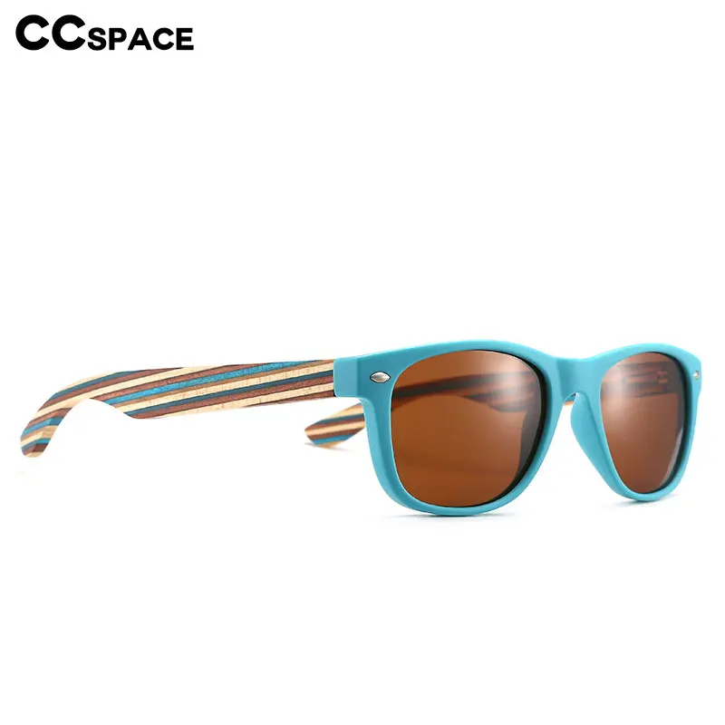 49283 Детские поляризационные солнцезащитные очки бамбуковые деревянные цветные