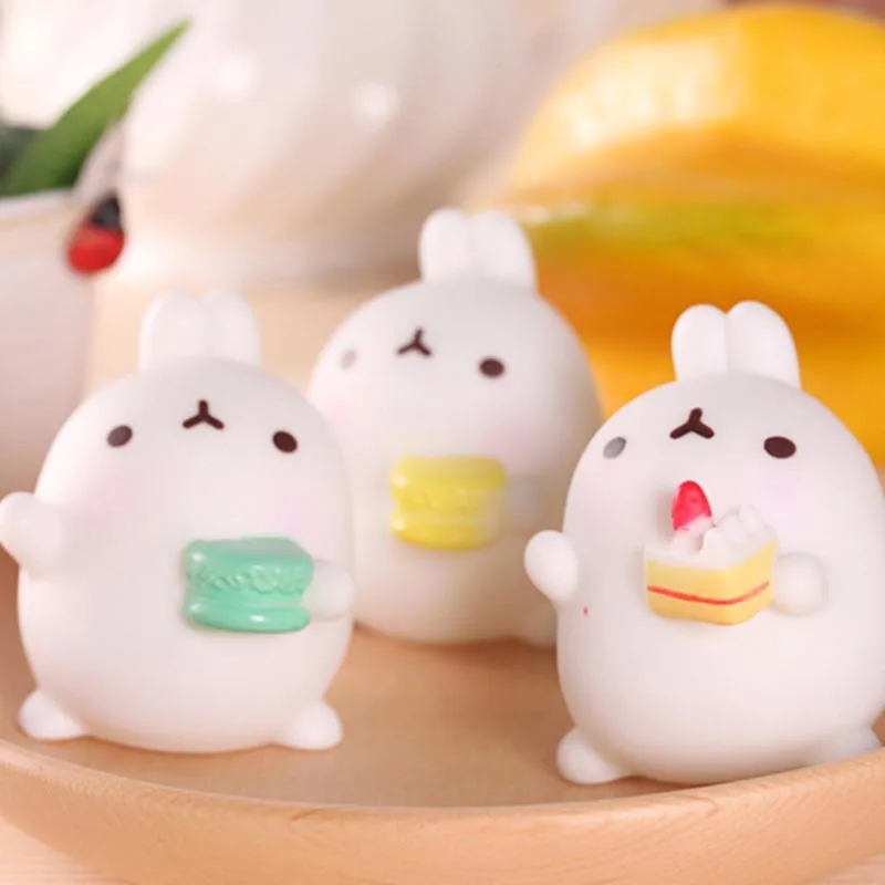 Милый Картофель Кролик игрушка Сжимаемый кофе Макарон Hold кролик клейкий рис