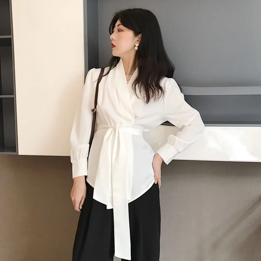 

Silk Shirts Women White Shirt Women Long Sleeve Shirts Blouse Office Lady Satin Silk Blouse Tops Party Wine Red Woman Shirt Tops