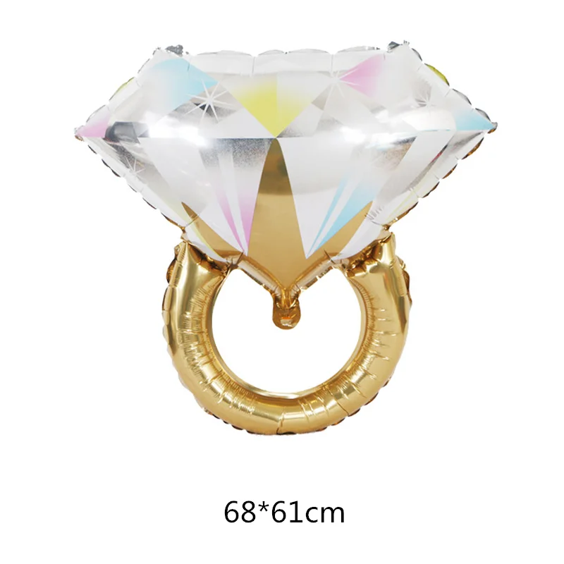 Кольцо с бриллиантами 68*61 см Свадебный шар розовое золото Алмазный