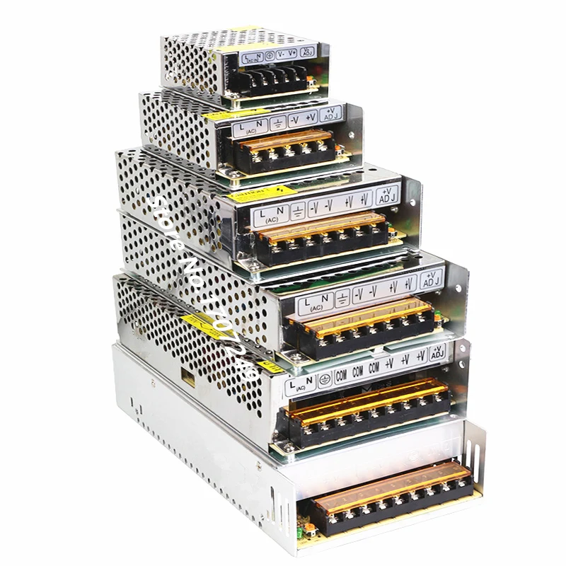 

power supply DC12V 2A ~ 50A 25W 36W 60W 72W 120W 180W 200W 250W 300W 360W 400W 500W 600W Switching Power Supply Source AC DC