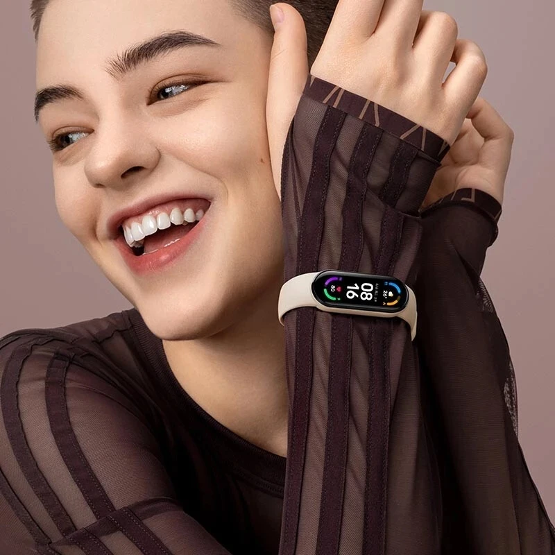 Новейший умный Браслет Xiaomi Mi Band 6 1 56 ''с большим дисплеем фитнес трекер с