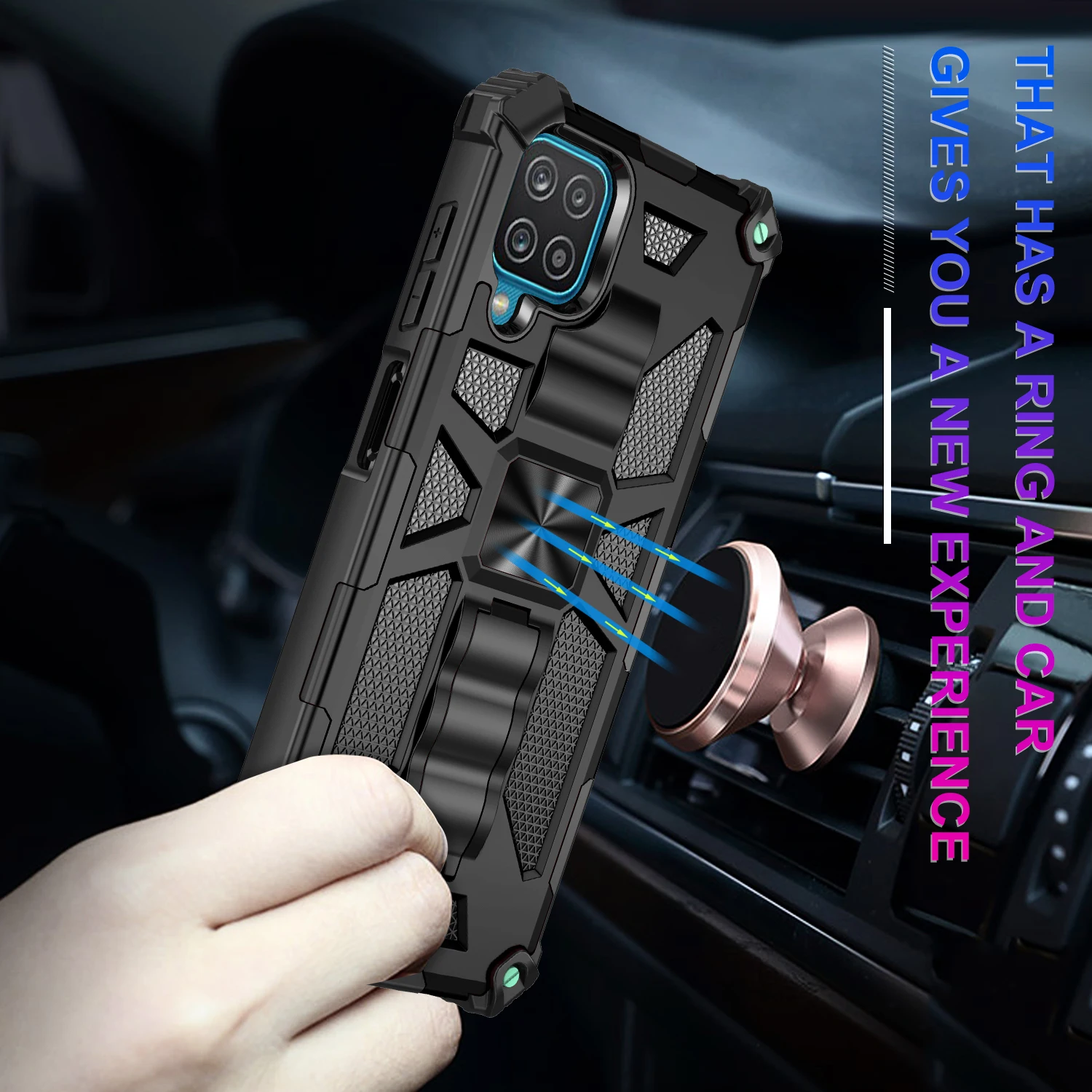 

Functional Vehicle magneticAdvanced Phone Case for iPhone 11 12 Pro Max X XS XR Max 7 8Plus TPU+PC Protect Cover Accessories