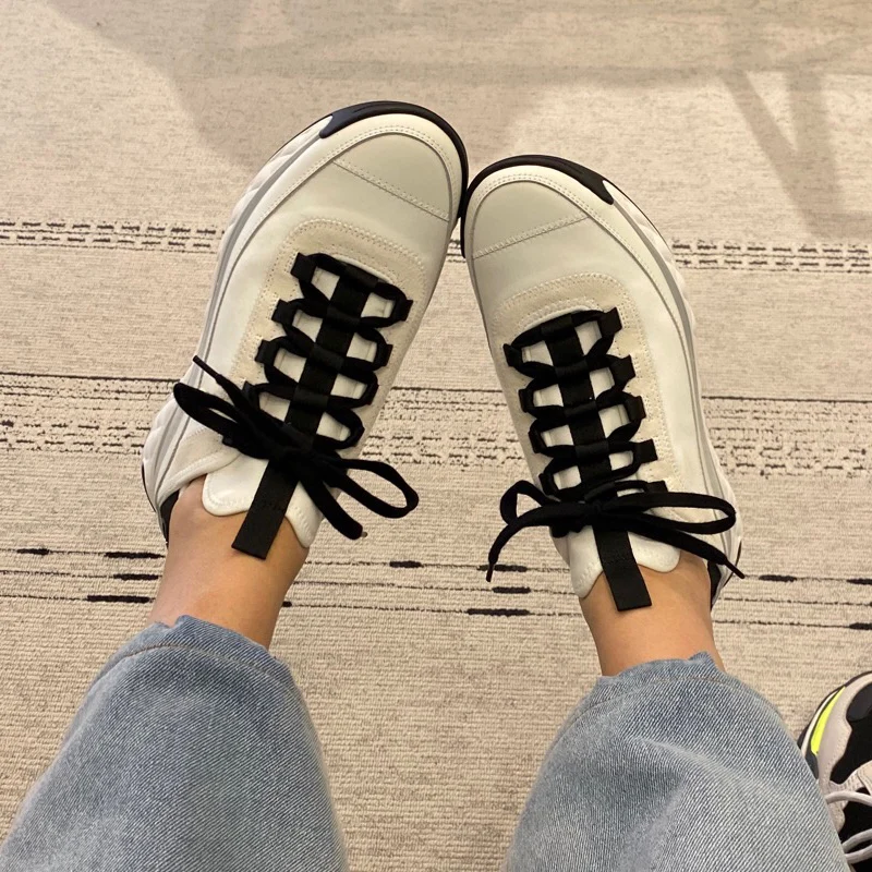 Новинка 2020 года Женские кроссовки на платформе Женская обувь шнуровке Zapatos De Mujer