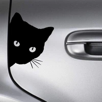 cat peeking car sticker blackwhite funny pvc decal car modeling decoration accessories 1512cm zww 3030