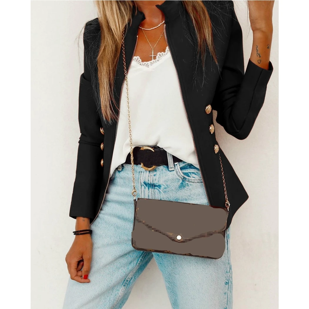 Офисные однотонные куртки на пуговицах модное повседневное пальто с длинным