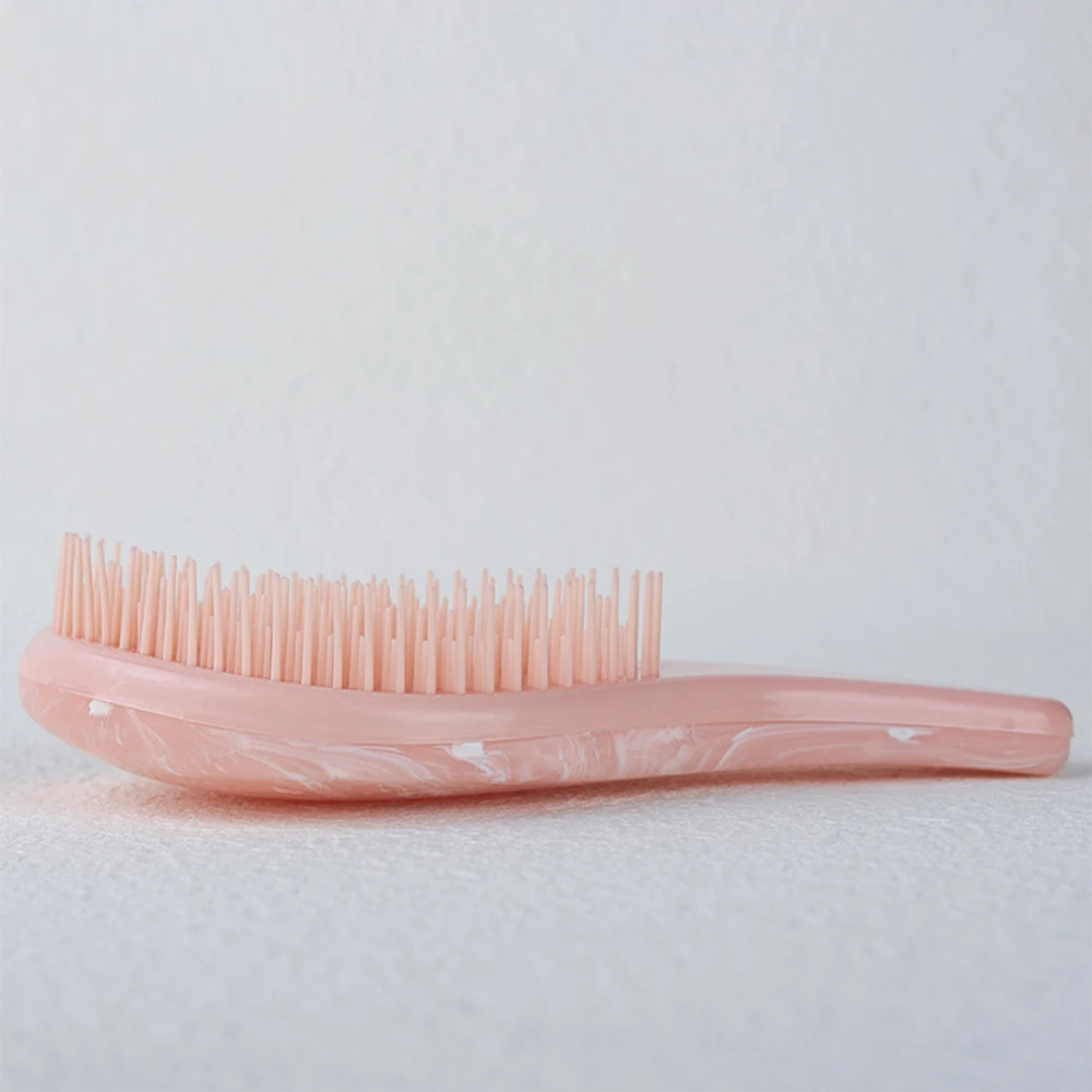 1pcs Marbled Soft Tooth Comb Anti-static Hair Brush Handle Entangle Detangling Shower Massage Salon Styling Tools | Красота и