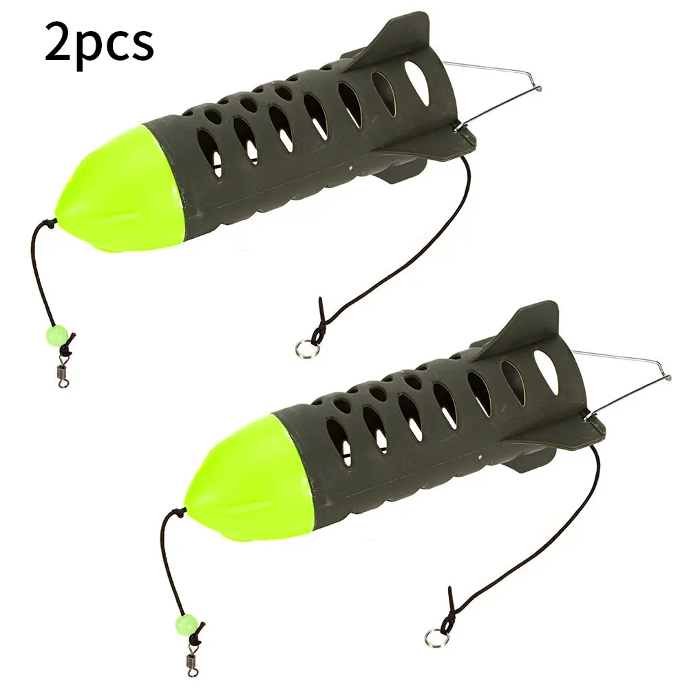 

2pcs Rockets Carp Fishing Feeder Bait Thrower Gear Pit Organ Pellet Holder Lure Tools Sea Pole Dedicated Play Nest Device