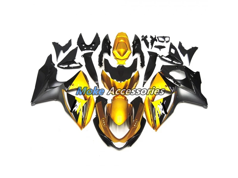 

Motorcycle Fairings Kit Fit For Gsxr1000 2009 2010 2011 2012 2013 2014 2015 2016 Bodywork Set High Quality New Gold Black