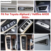 window lift hand brake epb button dashboard air ac vent cover trim accessories for toyota alphard vellfire ah30 2016 2021