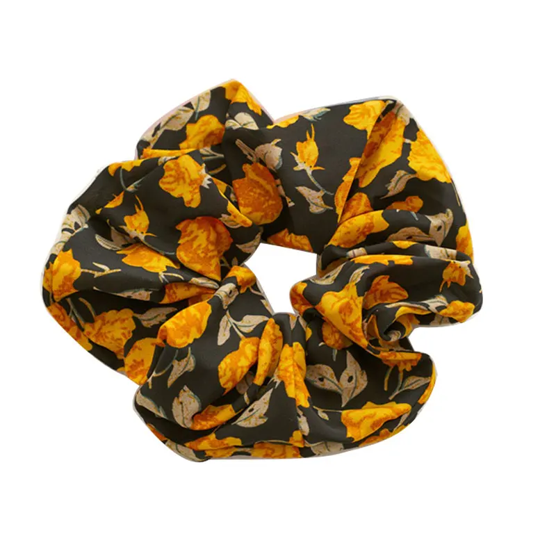 

Rose Flower Scrunchie Women Girls Elastic Hair Rubber Bands Accessories For Women Tie Hair Ring Rope Ponytail Holder Headdress