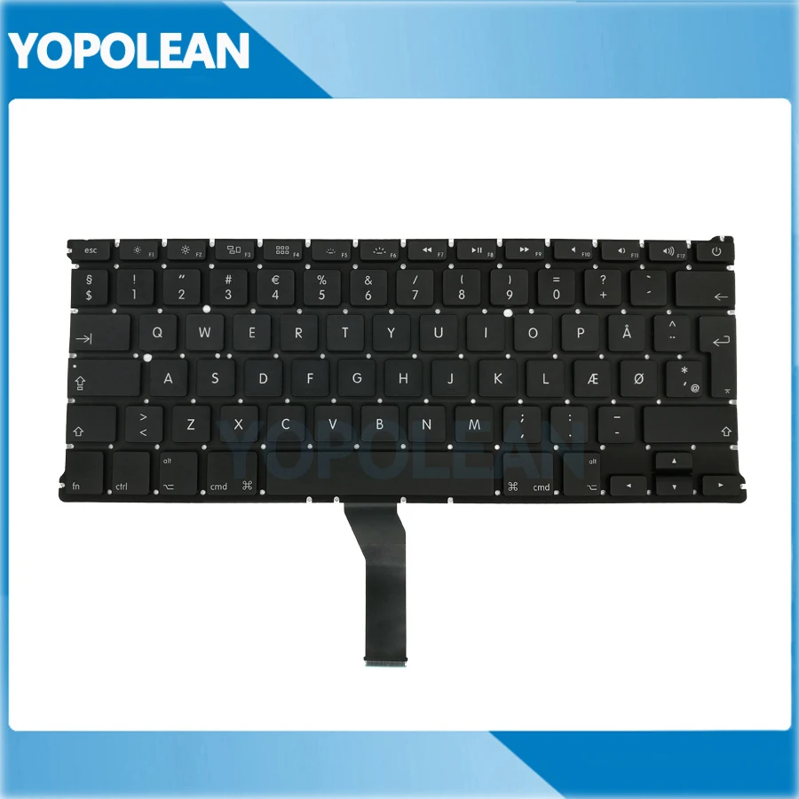 5 шт./лот новая Дания Датская клавиатура для Macbook Air 13 &quotA1369 2011 A1466 2012 2013 2014 2015 2017 |