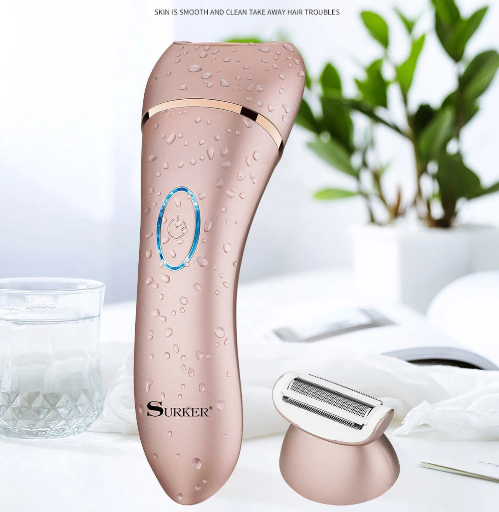 

Surker SK-517Electric Water Eluting Instrument For Women's Household Hair Plucker, Multi-Function Two-In-One Shaver And Epilator