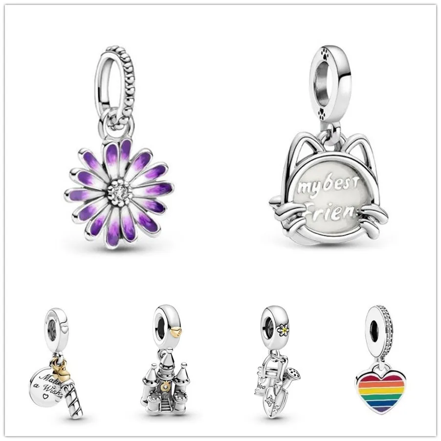 

Authentic 925 Sterling Silver Passions My Pet Cat Dangle Charm Beads Fit Women Pandora Bracelet & Necklace Jewelry