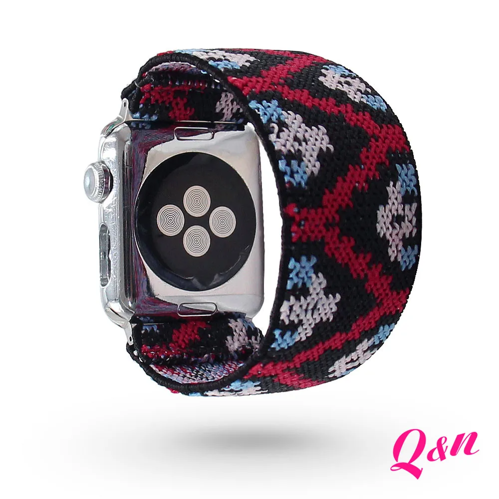 Эластичный нейлоновый ремешок в богемном стиле для часов Apple Watch