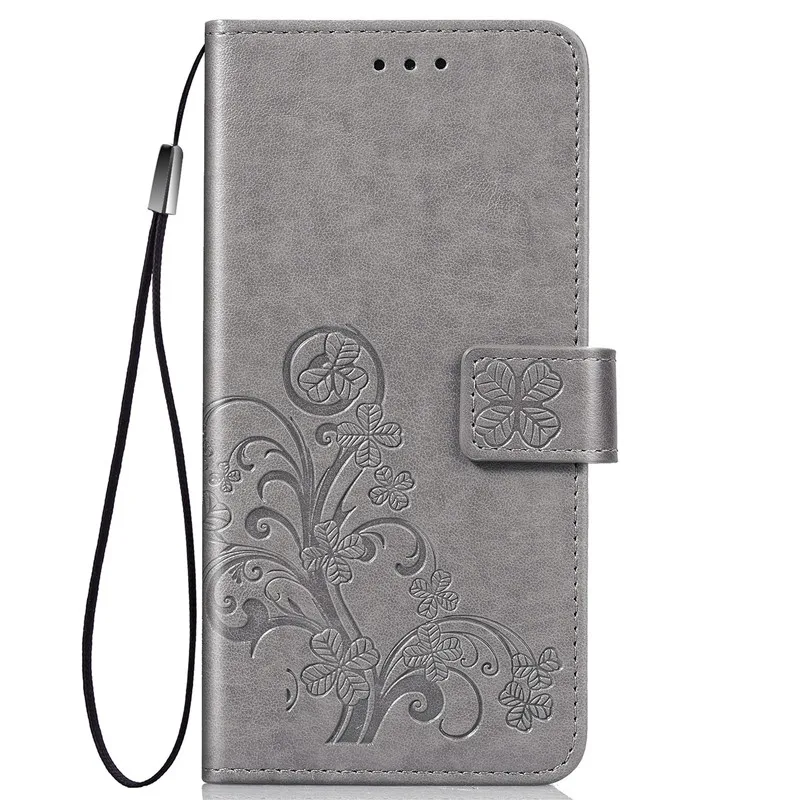 Gray Кожаный чехол-книжка с цветочным узором для Xiao mi Red mi 6 6A 7A 5 Plus 3S 4A 5A Note 7 4 Pro 4X mi A3 A1 A2 8 Lite Go Red mi 7 7A - Цвет: Gray