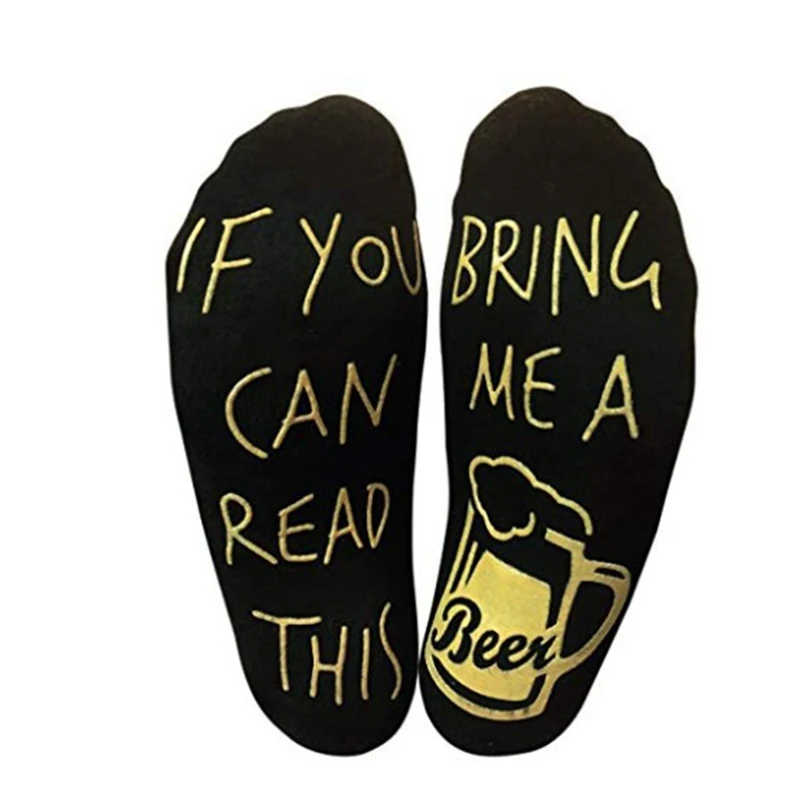 

If You Can Read This Bring Me A Beer Anti-slip Letter Stretchy Soft Ankle Socks 2019