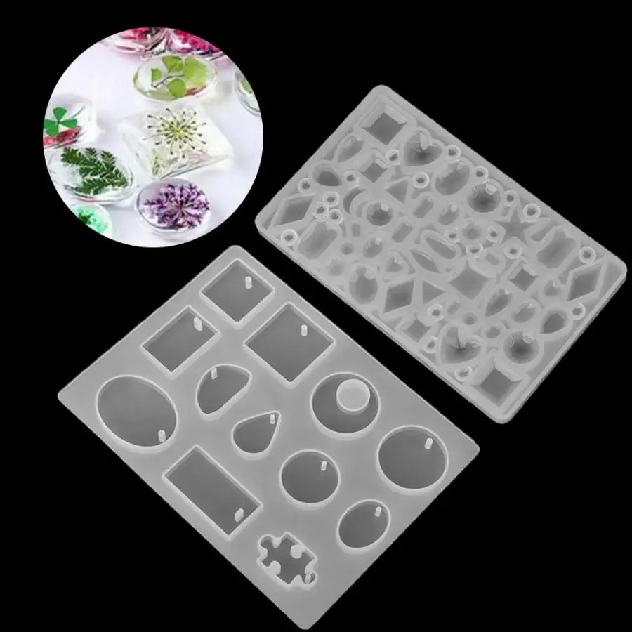 DIY эпоксидная Создание украшений из каучука силиконовая форма бижутерия для