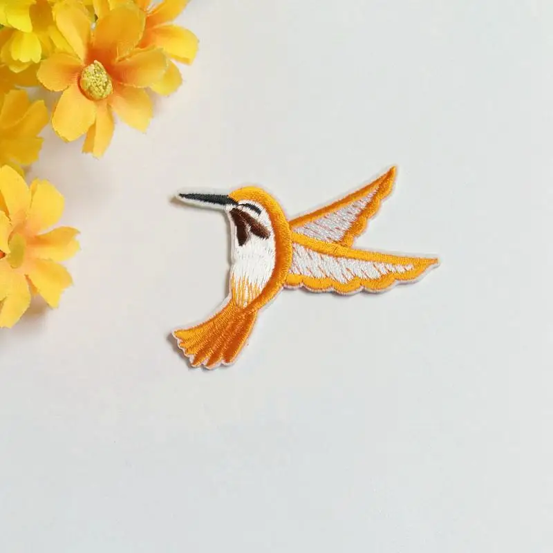 Mix 6PCS Sewing Sequins Embroidered Patches for Clothing Hummingbird Iron On Embroidery | Дом и сад