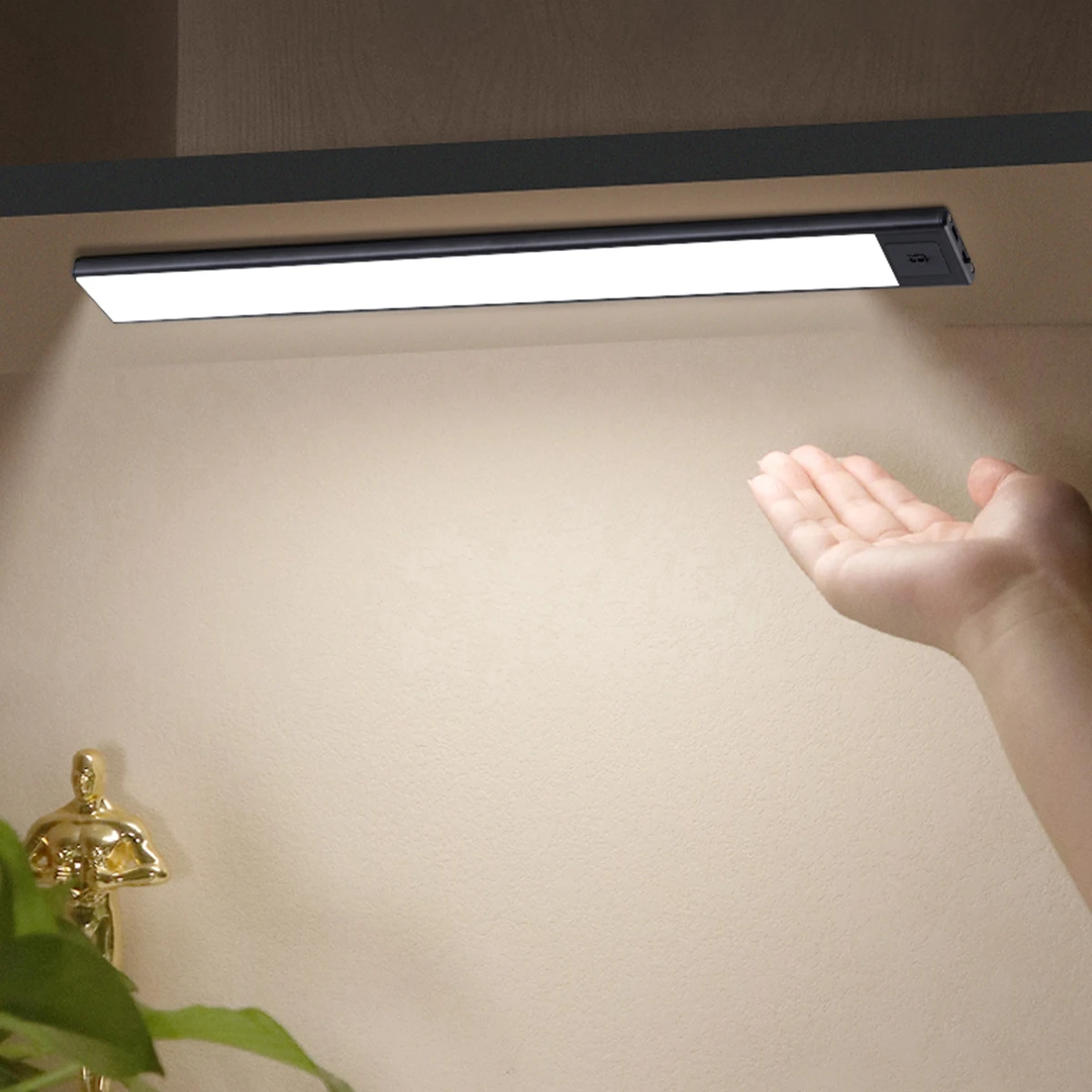 

LED Night Light Wireless Motion Sensor USB Rechargeable Under Cabinet Light for Kitchen Bedroom Closet Staircase Wardrobe Lamp