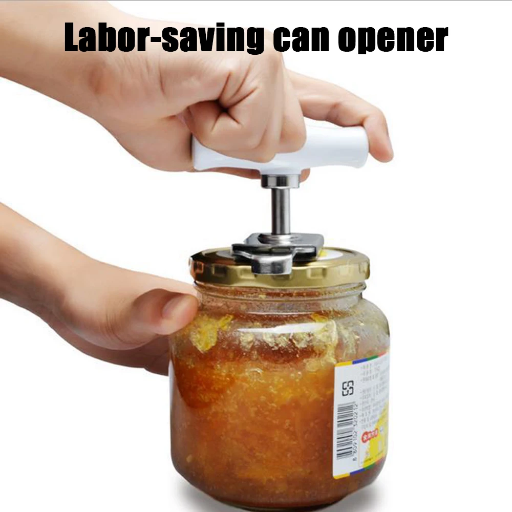 Регулируемый консервный нож из нержавеющей стали ручной Открыватель крышки