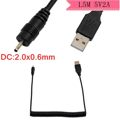 USB в DC2.0 * 0 6 мм 2 0x0 зарядный пружинный кабель для мобильного телефона маленькая