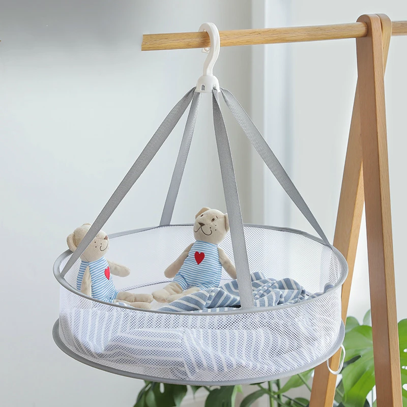 

Складная сушильная корзина из полиэстера, сушилка, портативная ветрозащитная одежда для носков, сушка, однослойный инструмент для стирки