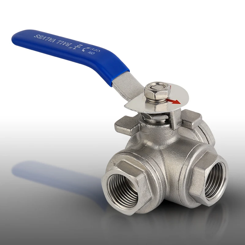 

DN15 Three Way Ball Valve, L Type Stainless Steel 304 Three-way Ball Valve 1/2" BSP Female Thread Ball Valve Kettle Accessoires