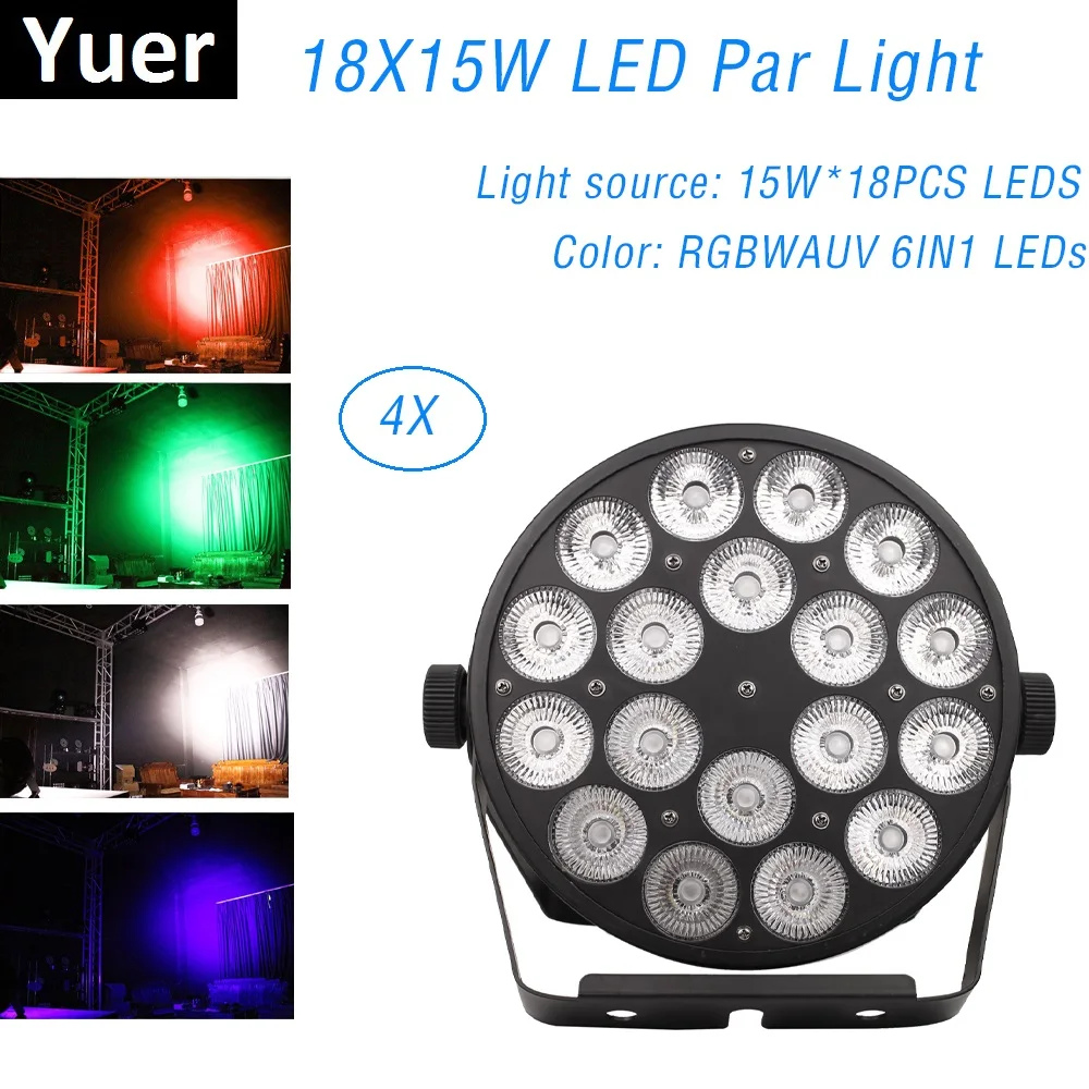 Светодиодный светильник RGBWA UV 18X15 Вт диско моющийся Dj оборудование DMX 512