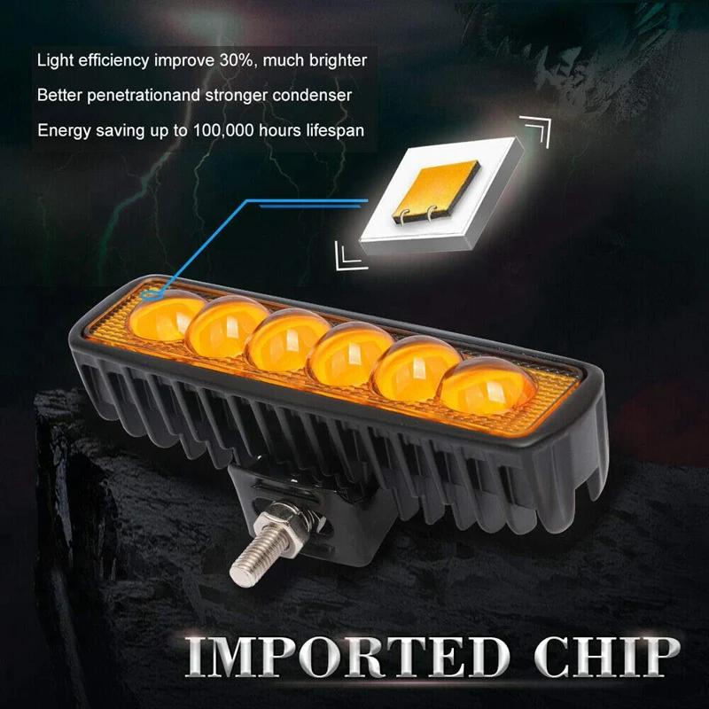 Новый 6-дюймовый светодиодный свет бар 18W 12 V/24 V Led рабочий прожектор лампы