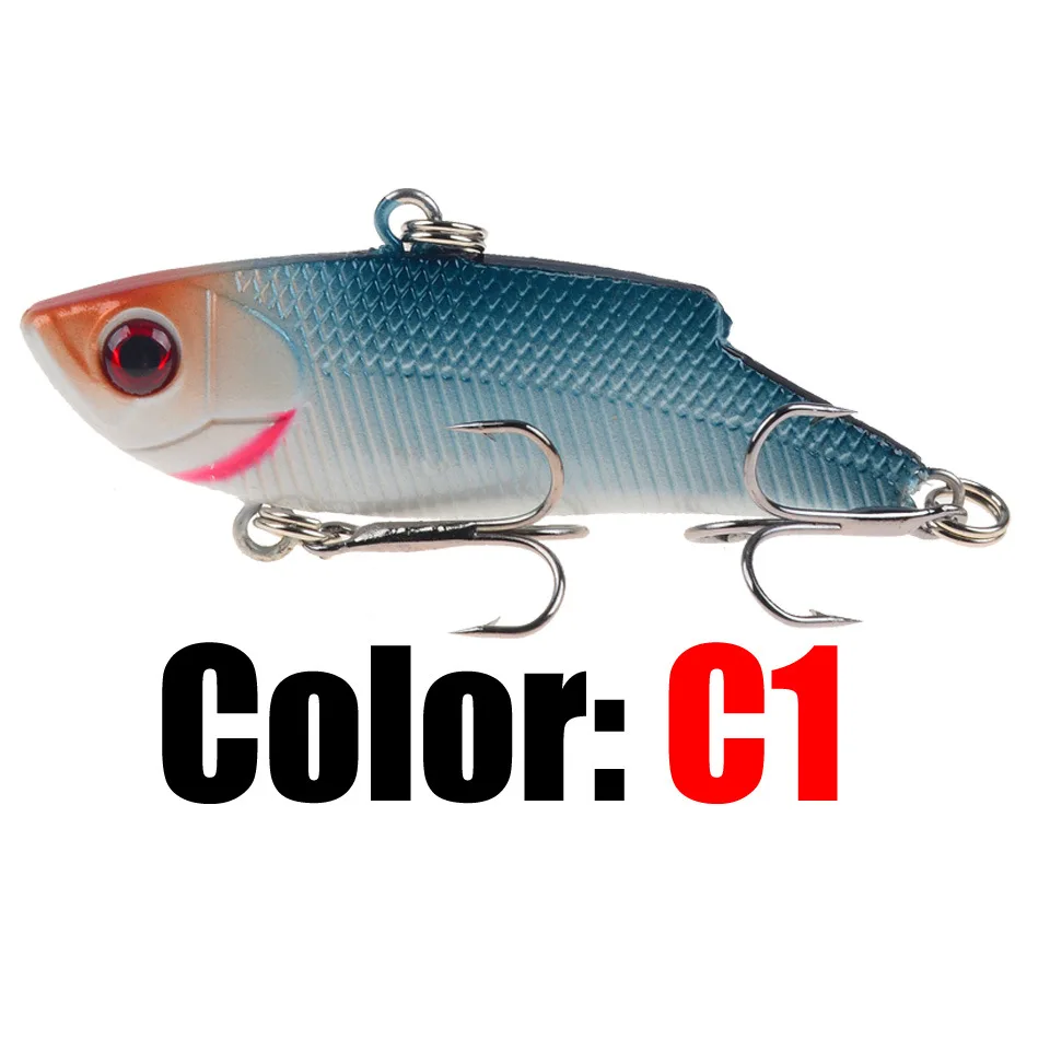 1 шт. опускается на дно для VIB рыбалки приманки искусственные 5 см/9 г зимней