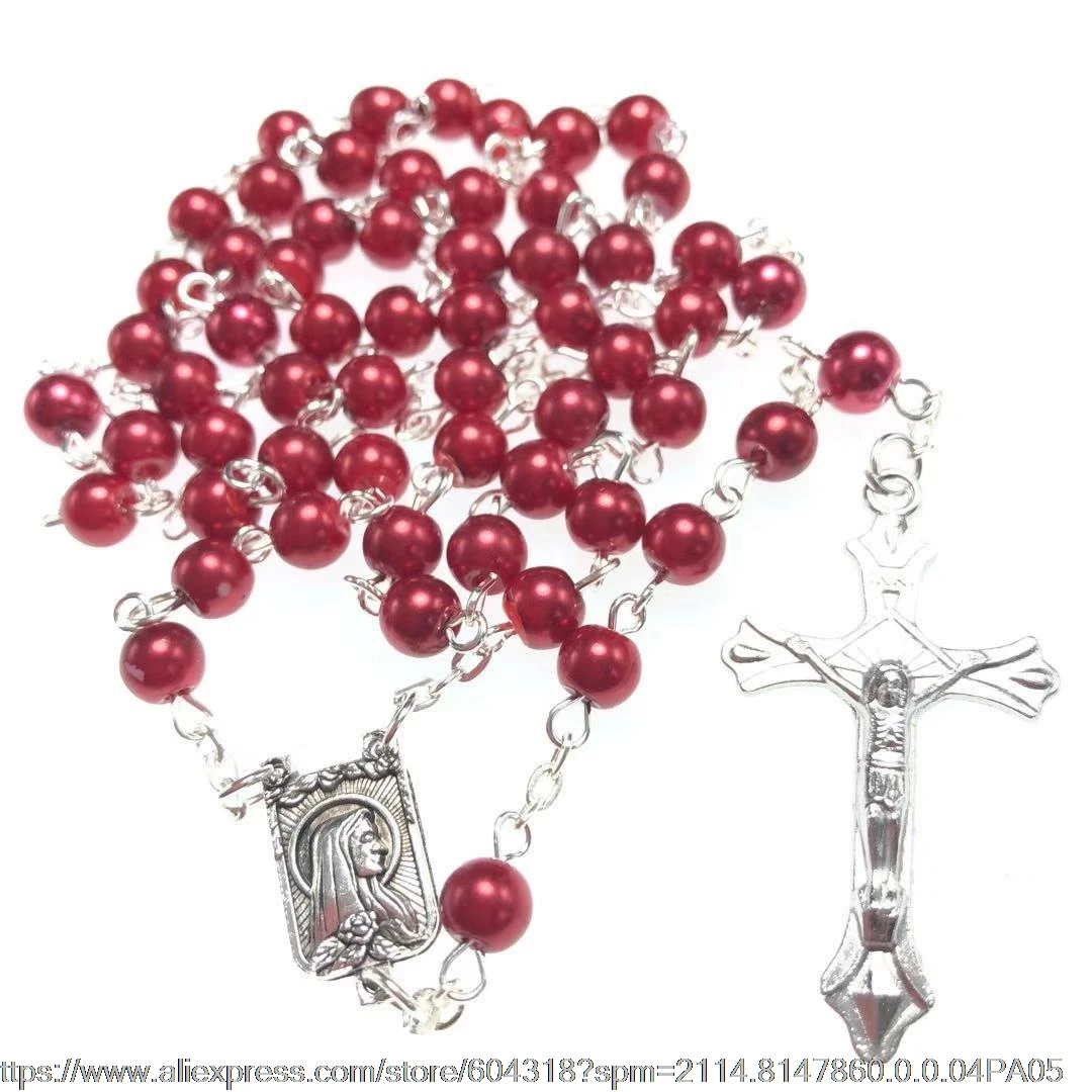 Бесплатная доставка 2 шт./упак. 6 мм фотобусина четки с жемчугом N1335 серебряной