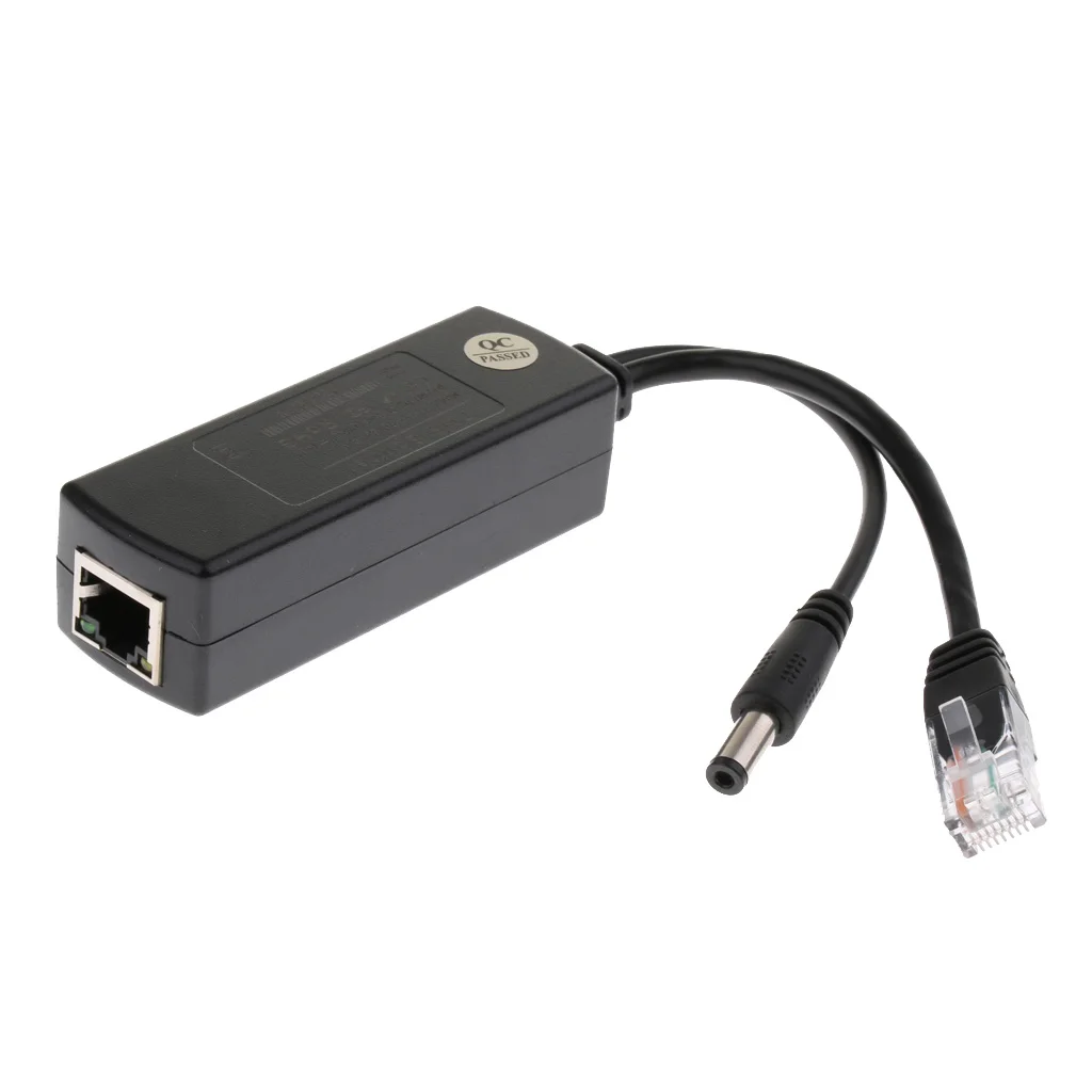 1 шт. активный 12 В PoE мощность по Ethernet сплиттер адаптер IEEE 802.3af 10/100 Мбит/с|Точки