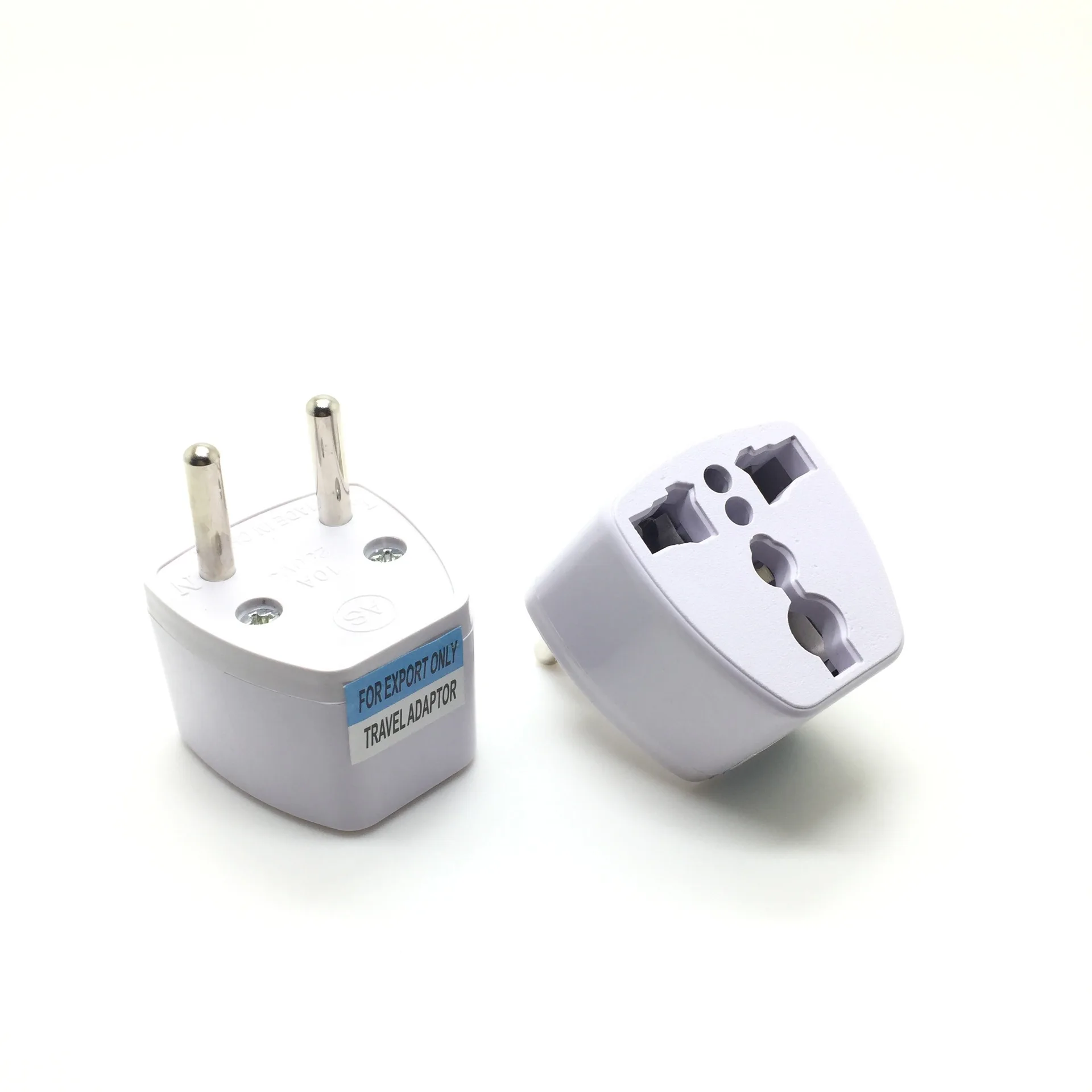 2x Европы конверсионная вилка ЕС Мощность конвертер Подключите зарядное