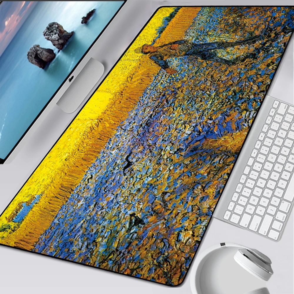 

XXL Van Gogh Mouse Pad 80x30cm Notbook Computer Mousepad Large Arting Game Keyboard Mice Mat Gaming Gamer to Keyboard Laptop Mat