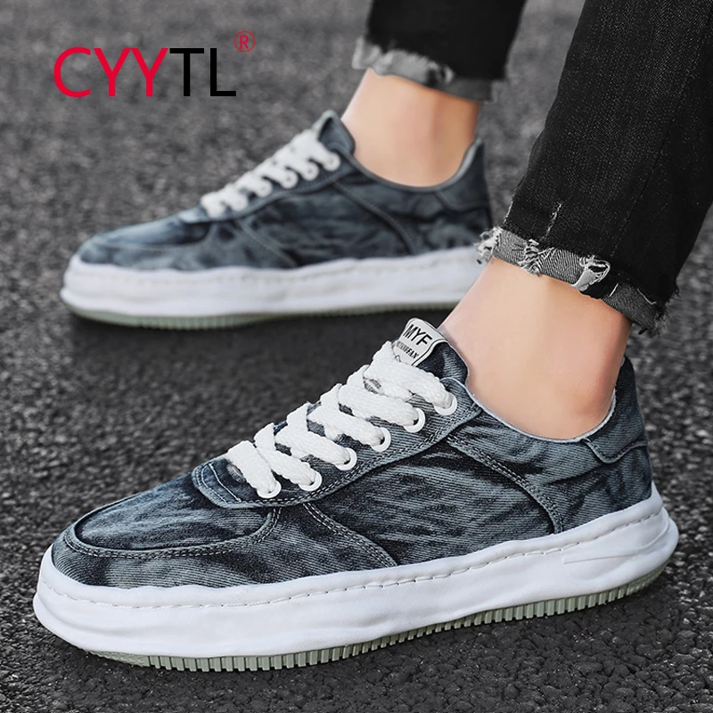 

Кеды мужские с низким верхом, холщовые классические кроссовки CYYTL для бега, студентов, Молодежная обувь в японском стиле для скейтборда и те...