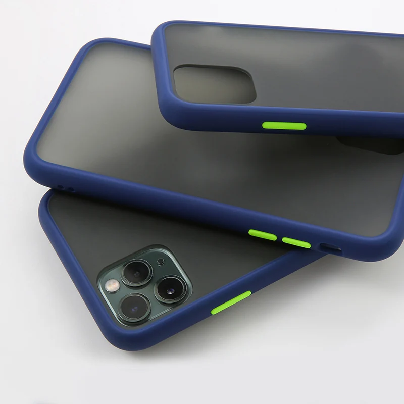 blue Чехол chyi для iphone 11 pro max xs xr 7 8 6s plus, чехол, оболочка, Модный чехол для телефона, pc, задняя крышка, Мягкий силикон, tpu edge etui - Цвет: blue