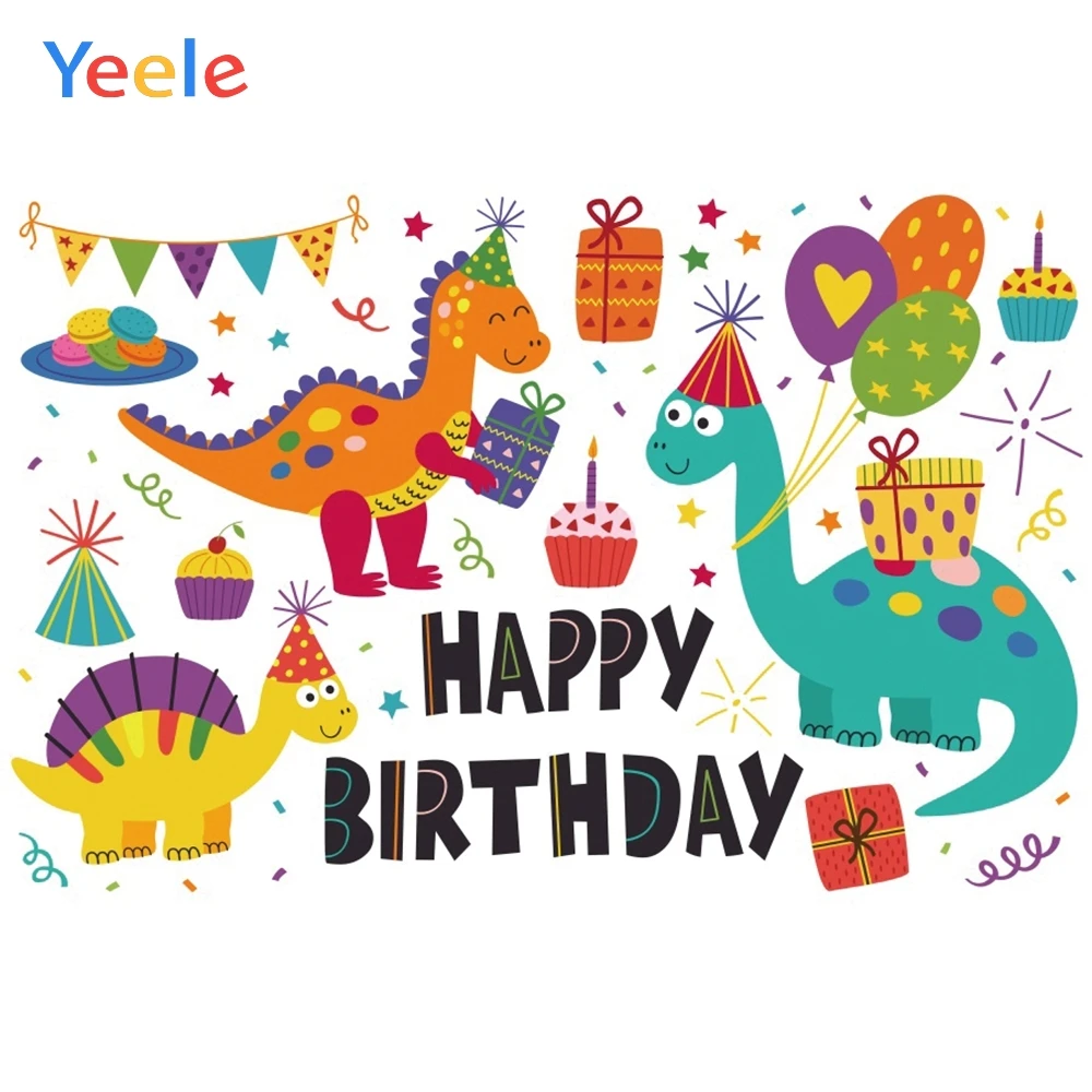 Декор для дня рождения Yeele фотосессия милые динозавры фотофоны