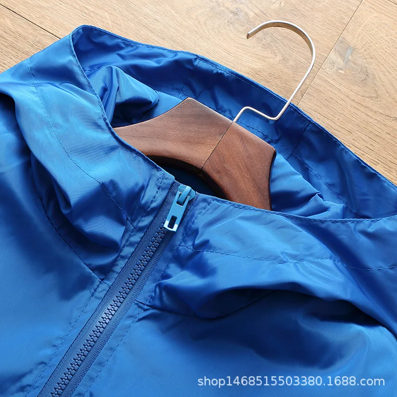 

2021 spring and summer new jacket men's windbreaker hoodie zipper thin jacket men's casual jacket 7XL, multi-color top jacket