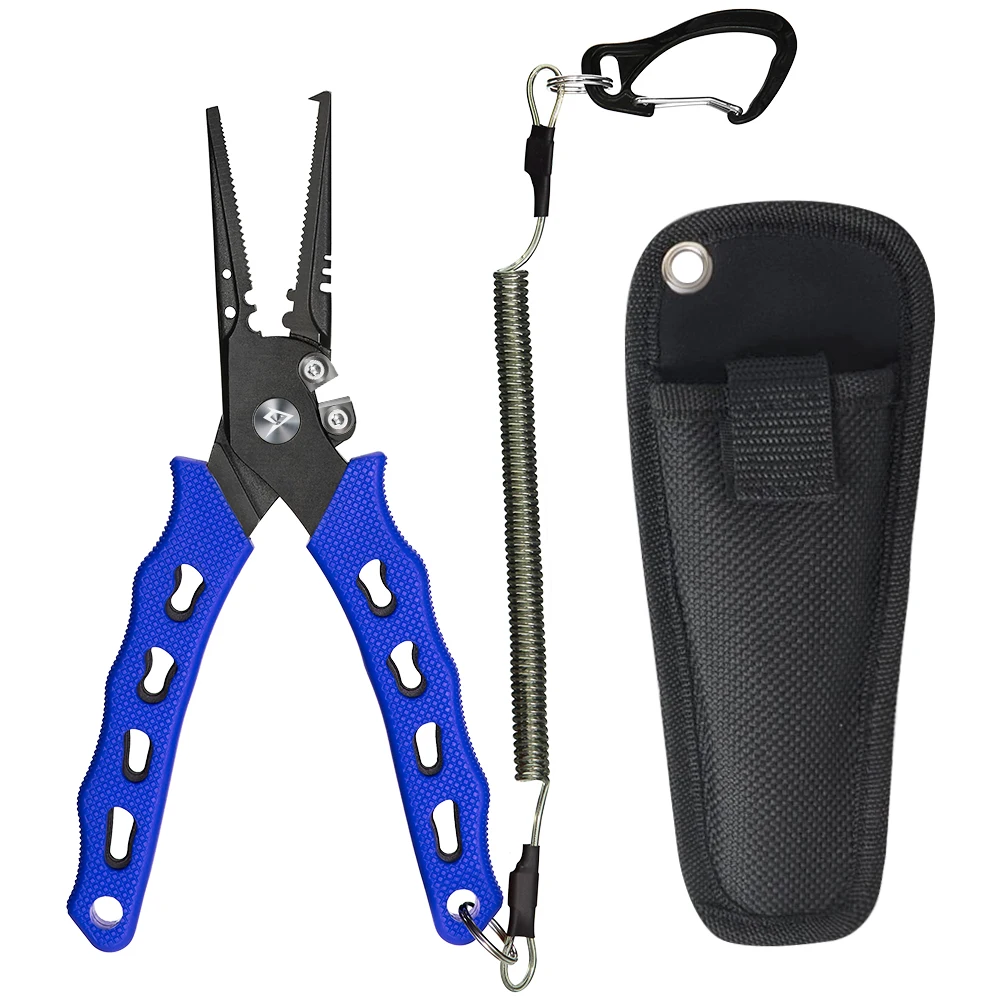 

Piscifun Water-Resistant Stainless Fishing Pliers Multifunctional Braid Cutters Sharp Pliers Fishing Tools