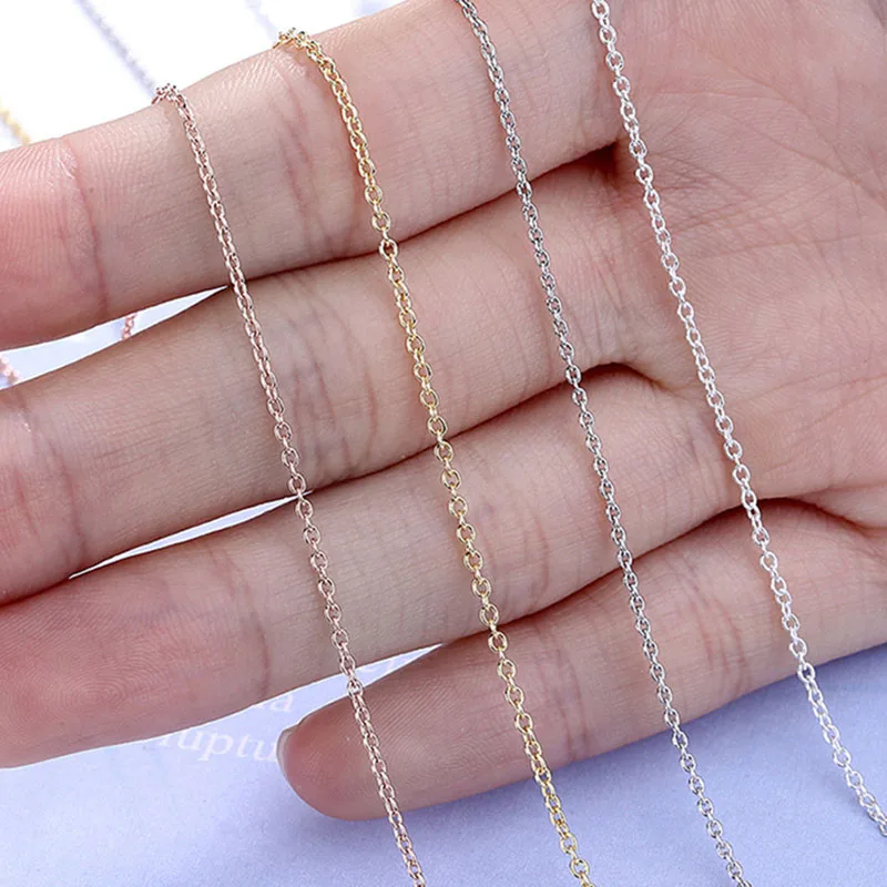MEETSOFT Silver Plated Pendant Necklac Minimalist Clavicle Chain Female Smiple Multicolor Extension chain Accessories Gift | Украшения и