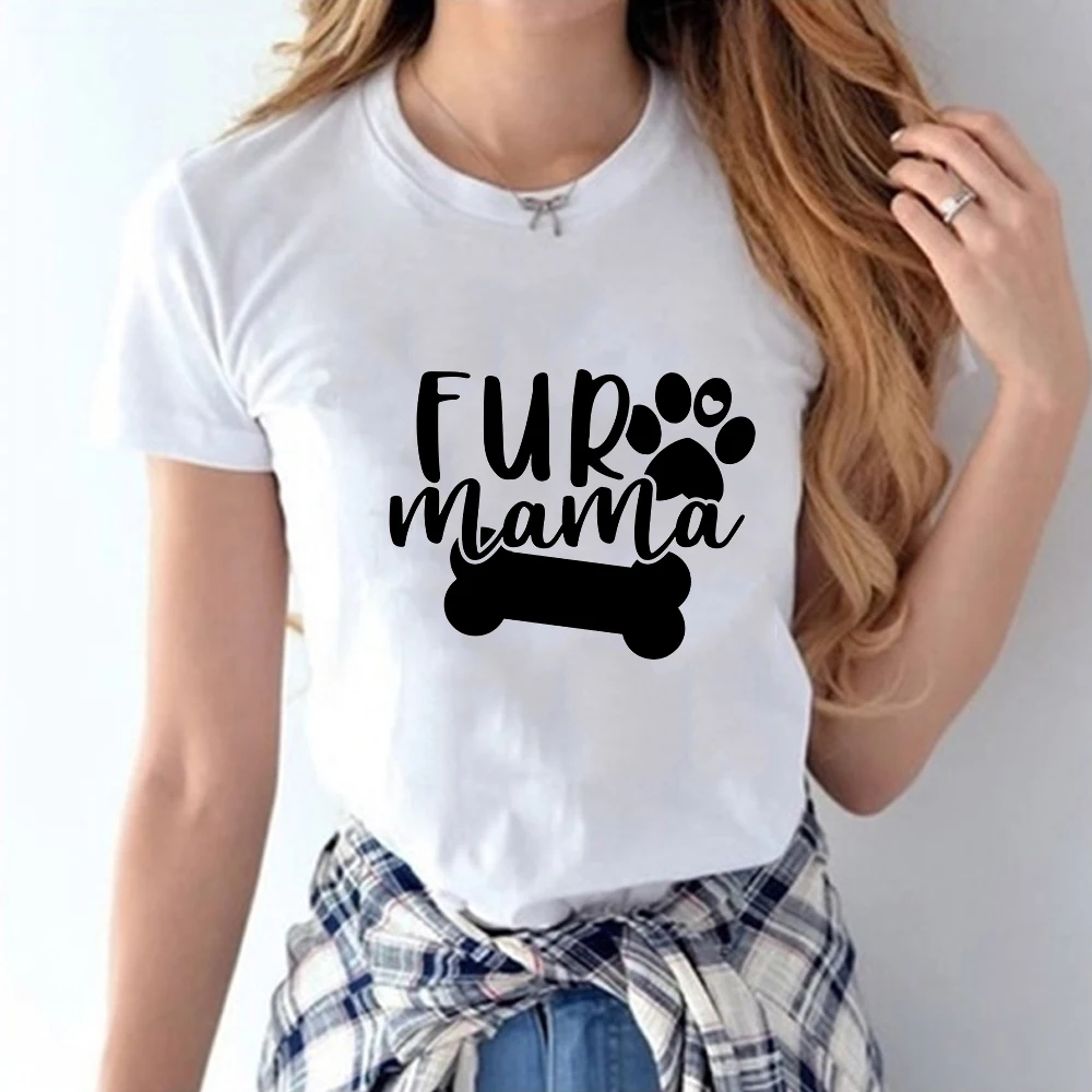 Женская хлопковая Футболка с принтом в стиле хипстер My Children Have собачьи лапы Cat Mom