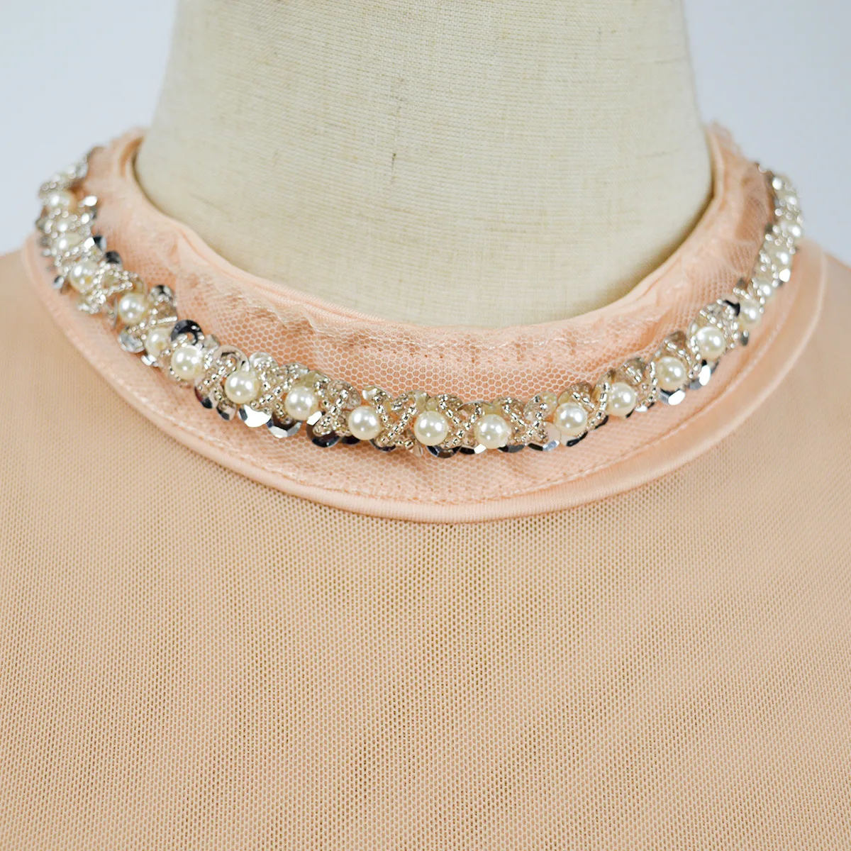 Женское винтажное платье-макси с завышенной талией и стразами | Женская одежда