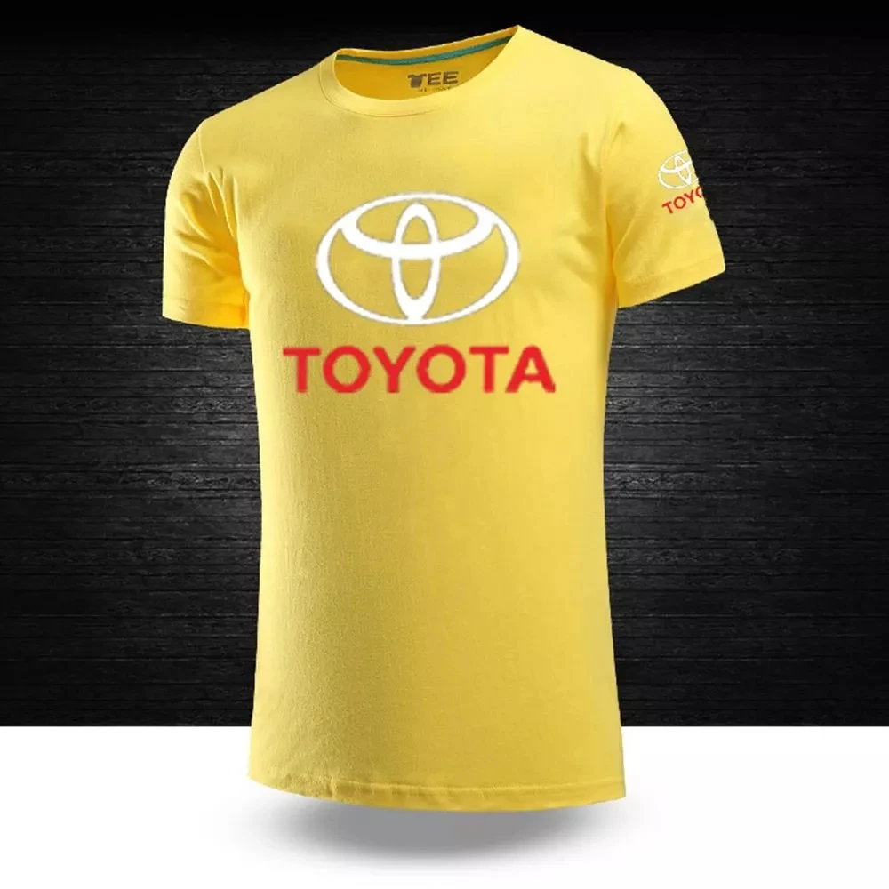 

Summer Men's -Tshirts big size Male Toyota Tops Casual Fashion Short Sleeves Cotton Unisex Round neck Hip Hop Sport Tees