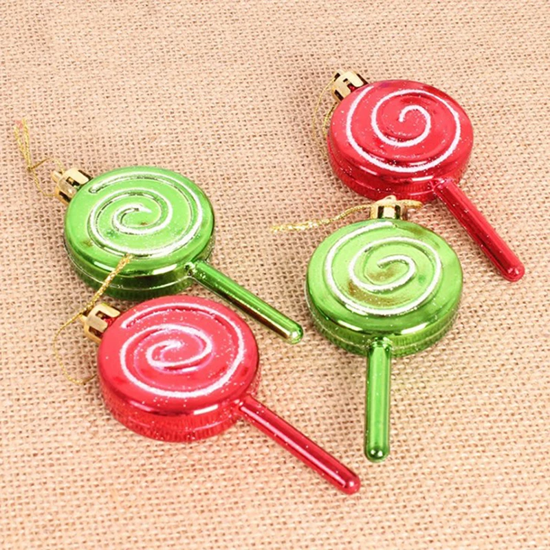 

4 шт. рождественские украшения 10 см, 15 см, рождественские конфеты с гальваническим покрытием