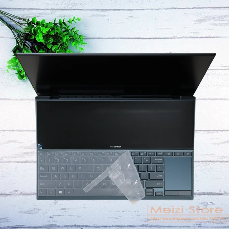 For ASUS ZenBook Duo 2021 UX482 UX482EA UX482EG UX482E UX 482 EA EG FL FN 14 inch laptop  Silicone Keyboard Cover skin Protector